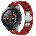 Bracelet de montre en métal d'acier inoxydable Armor, pour Samsung Galaxy Watch3 45mm, pour Samsung Galaxy Watch 46mm, pour Samsung Gear S3 Classic, pour Samsung Gear S3 Frontier