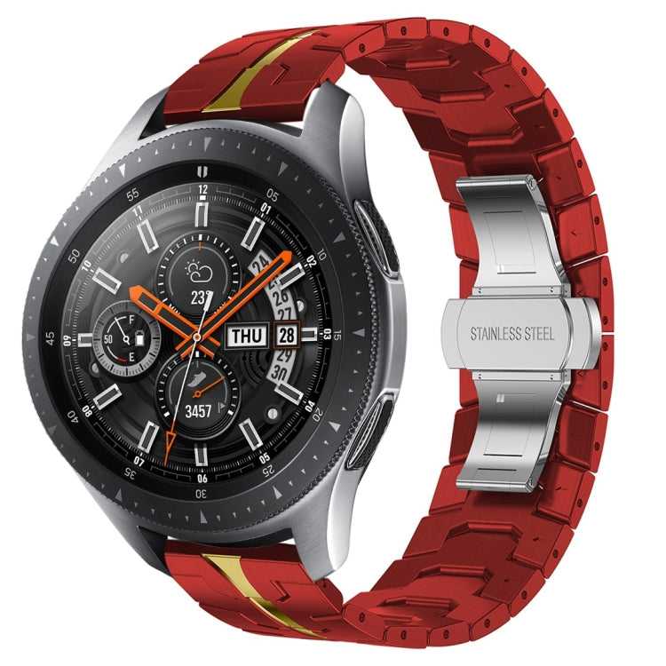 Bracelet de montre en métal d'acier inoxydable Armor, pour Samsung Galaxy Watch3 45mm, pour Samsung Galaxy Watch 46mm, pour Samsung Gear S3 Classic, pour Samsung Gear S3 Frontier