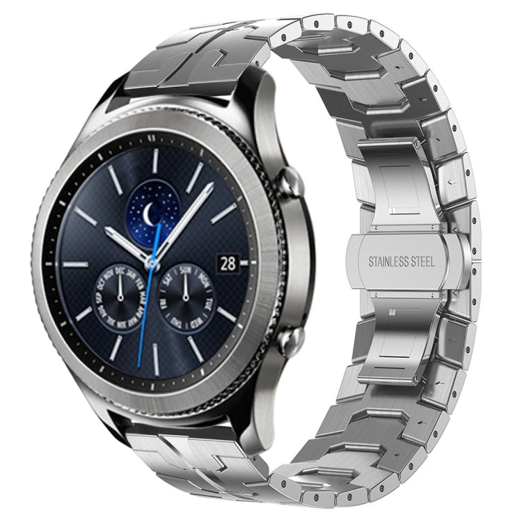 Bracelet de montre en métal d'acier inoxydable Armor, pour Samsung Galaxy Watch3 45mm, pour Samsung Galaxy Watch 46mm, pour Samsung Gear S3 Classic, pour Samsung Gear S3 Frontier