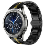 Bracelet de montre en métal d'acier inoxydable Armor, pour Samsung Galaxy Watch3 45mm, pour Samsung Galaxy Watch 46mm, pour Samsung Gear S3 Classic, pour Samsung Gear S3 Frontier