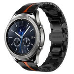 Bracelet de montre en métal d'acier inoxydable Armor, pour Samsung Galaxy Watch3 45mm, pour Samsung Galaxy Watch 46mm, pour Samsung Gear S3 Classic, pour Samsung Gear S3 Frontier