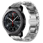 Bracelet de montre en métal d'acier inoxydable Armor, pour Samsung Galaxy Watch3 45mm, pour Samsung Galaxy Watch 46mm, pour Samsung Gear S3 Classic, pour Samsung Gear S3 Frontier