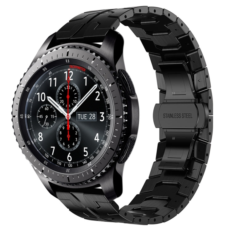 Bracelet de montre en métal d'acier inoxydable Armor, pour Samsung Galaxy Watch3 45mm, pour Samsung Galaxy Watch 46mm, pour Samsung Gear S3 Classic, pour Samsung Gear S3 Frontier