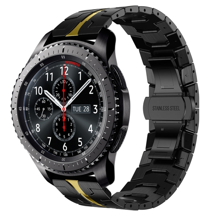 Bracelet de montre en métal d'acier inoxydable Armor, pour Samsung Galaxy Watch3 45mm, pour Samsung Galaxy Watch 46mm, pour Samsung Gear S3 Classic, pour Samsung Gear S3 Frontier