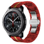 Bracelet de montre en métal d'acier inoxydable Armor, pour Samsung Galaxy Watch3 45mm, pour Samsung Galaxy Watch 46mm, pour Samsung Gear S3 Classic, pour Samsung Gear S3 Frontier