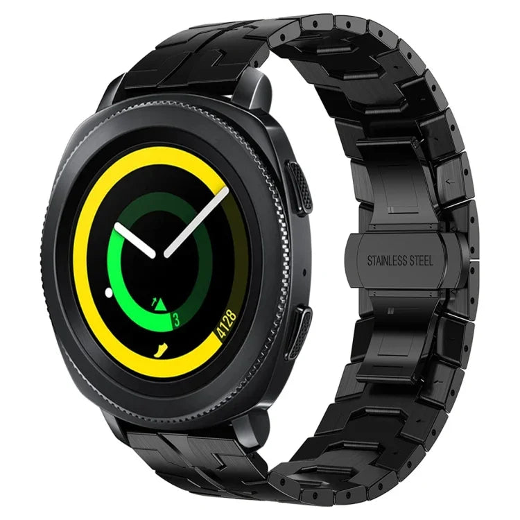 Armor Stainless Steel Metal Watch Band, For Samsung Galaxy watch 42mm, For Samsung Galaxy Watch3 41mm, For Samsung Galaxy Gear Sport, For Samsung Galaxy Watch Active, For Samsung Galaxy Watch5 / Watch5 Pro, For Samsung Galaxy Watch4 / Watch4 Classic