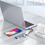 Hub USB C 7 en 1, adaptateur multiport USB C avec HDMI, PD 100W et lecteur de carte SD/TF