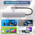 Hub USB C 7 en 1, adaptateur multiport USB C avec HDMI, PD 100W et lecteur de carte SD/TF