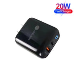 Chargeur de téléphone mobile PD04 PD20W + QC18W avec indicateur LED, prise US, prise US