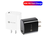 Chargeur rapide PD11 Mini port unique PD3.0 USB-C / Type-C 20W pour séries iPhone / iPad, prise US, prise US
