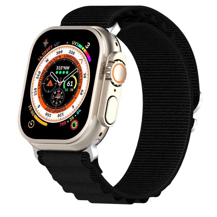 Bracelet de montre en nylon bicolore, pour Apple Watch Ultra 49 mm, pour Apple Watch Series 8&7 45 mm/SE 2&6&SE&5&4 44 mm, pour Apple Watch Series 8&7 41 mm/SE 2&6&SE&5&4 40 mm