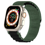 Bracelet de montre en nylon bicolore, pour Apple Watch Ultra 49 mm, pour Apple Watch Series 8&7 45 mm/SE 2&6&SE&5&4 44 mm, pour Apple Watch Series 8&7 41 mm/SE 2&6&SE&5&4 40 mm