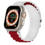 Bracelet de montre en nylon bicolore, pour Apple Watch Ultra 49 mm, pour Apple Watch Series 8&7 45 mm/SE 2&6&SE&5&4 44 mm, pour Apple Watch Series 8&7 41 mm/SE 2&6&SE&5&4 40 mm
