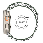 Bracelet de montre en nylon bicolore, pour Apple Watch Ultra 49 mm, pour Apple Watch Series 8&7 45 mm/SE 2&6&SE&5&4 44 mm, pour Apple Watch Series 8&7 41 mm/SE 2&6&SE&5&4 40 mm