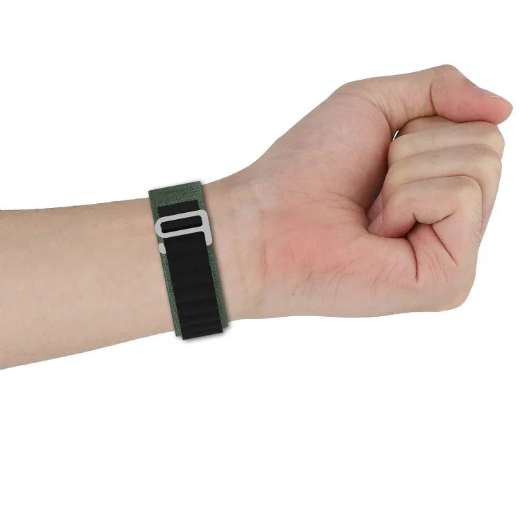Bracelet de montre en nylon bicolore, pour Apple Watch Ultra 49 mm, pour Apple Watch Series 8&7 45 mm/SE 2&6&SE&5&4 44 mm, pour Apple Watch Series 8&7 41 mm/SE 2&6&SE&5&4 40 mm