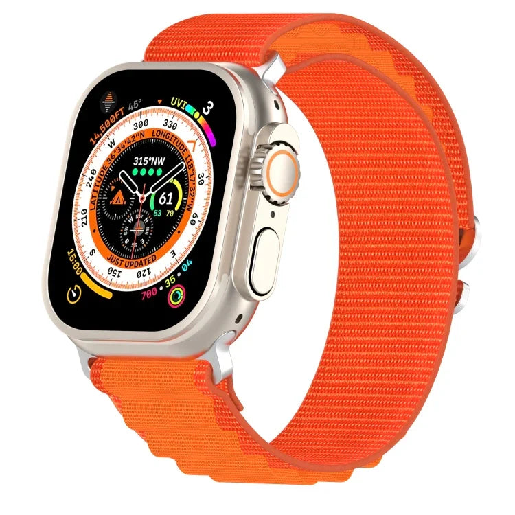 Bracelet de montre en nylon bicolore, pour Apple Watch Ultra 49 mm, pour Apple Watch Series 8&7 45 mm/SE 2&6&SE&5&4 44 mm, pour Apple Watch Series 8&7 41 mm/SE 2&6&SE&5&4 40 mm