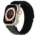 Bracelet de montre en nylon bicolore, pour Apple Watch Ultra 49 mm, pour Apple Watch Series 8&7 45 mm/SE 2&6&SE&5&4 44 mm, pour Apple Watch Series 8&7 41 mm/SE 2&6&SE&5&4 40 mm