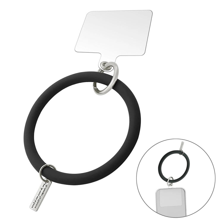 JUNSUNMAY Bracelet en silicone, dragonne de téléphone portable anti-perte, boucle de poignet universelle pour coque de téléphone.