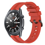 Bracelet de montre en silicone rayé concave de 22 mm, pour Samsung Galaxy Watch3 45 mm, pour Samsung Galaxy Watch 46 mm, pour Samsung Gear S3 Classic, pour Samsung Gear S3 Frontier
