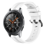 Bracelet de montre en silicone rayé concave de 22 mm, pour Samsung Galaxy Watch3 45 mm, pour Samsung Galaxy Watch 46 mm, pour Samsung Gear S3 Classic, pour Samsung Gear S3 Frontier