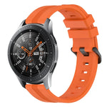 Bracelet de montre en silicone rayé concave de 22 mm, pour Samsung Galaxy Watch3 45 mm, pour Samsung Galaxy Watch 46 mm, pour Samsung Gear S3 Classic, pour Samsung Gear S3 Frontier
