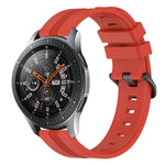 Bracelet de montre en silicone rayé concave de 22 mm, pour Samsung Galaxy Watch3 45 mm, pour Samsung Galaxy Watch 46 mm, pour Samsung Gear S3 Classic, pour Samsung Gear S3 Frontier