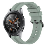 Bracelet de montre en silicone rayé concave de 22 mm, pour Samsung Galaxy Watch3 45 mm, pour Samsung Galaxy Watch 46 mm, pour Samsung Gear S3 Classic, pour Samsung Gear S3 Frontier