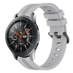 Bracelet de montre en silicone rayé concave de 22 mm, pour Samsung Galaxy Watch3 45 mm, pour Samsung Galaxy Watch 46 mm, pour Samsung Gear S3 Classic, pour Samsung Gear S3 Frontier