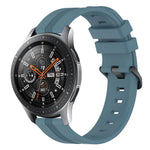 Bracelet de montre en silicone rayé concave de 22 mm, pour Samsung Galaxy Watch3 45 mm, pour Samsung Galaxy Watch 46 mm, pour Samsung Gear S3 Classic, pour Samsung Gear S3 Frontier