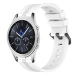 Bracelet de montre en silicone rayé concave de 22 mm, pour Samsung Galaxy Watch3 45 mm, pour Samsung Galaxy Watch 46 mm, pour Samsung Gear S3 Classic, pour Samsung Gear S3 Frontier