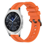 Bracelet de montre en silicone rayé concave de 22 mm, pour Samsung Galaxy Watch3 45 mm, pour Samsung Galaxy Watch 46 mm, pour Samsung Gear S3 Classic, pour Samsung Gear S3 Frontier