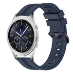 Bracelet de montre en silicone rayé concave de 22 mm, pour Samsung Galaxy Watch3 45 mm, pour Samsung Galaxy Watch 46 mm, pour Samsung Gear S3 Classic, pour Samsung Gear S3 Frontier