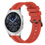 Bracelet de montre en silicone rayé concave de 22 mm, pour Samsung Galaxy Watch3 45 mm, pour Samsung Galaxy Watch 46 mm, pour Samsung Gear S3 Classic, pour Samsung Gear S3 Frontier