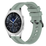 Bracelet de montre en silicone rayé concave de 22 mm, pour Samsung Galaxy Watch3 45 mm, pour Samsung Galaxy Watch 46 mm, pour Samsung Gear S3 Classic, pour Samsung Gear S3 Frontier