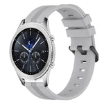 Bracelet de montre en silicone rayé concave de 22 mm, pour Samsung Galaxy Watch3 45 mm, pour Samsung Galaxy Watch 46 mm, pour Samsung Gear S3 Classic, pour Samsung Gear S3 Frontier