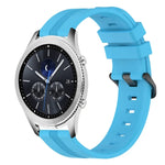 Bracelet de montre en silicone rayé concave de 22 mm, pour Samsung Galaxy Watch3 45 mm, pour Samsung Galaxy Watch 46 mm, pour Samsung Gear S3 Classic, pour Samsung Gear S3 Frontier