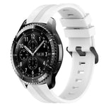 Bracelet de montre en silicone rayé concave de 22 mm, pour Samsung Galaxy Watch3 45 mm, pour Samsung Galaxy Watch 46 mm, pour Samsung Gear S3 Classic, pour Samsung Gear S3 Frontier