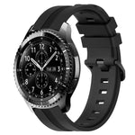 Bracelet de montre en silicone rayé concave de 22 mm, pour Samsung Galaxy Watch3 45 mm, pour Samsung Galaxy Watch 46 mm, pour Samsung Gear S3 Classic, pour Samsung Gear S3 Frontier