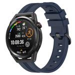 22mm Concave Striped Slicone Watch Band, For Huawei Watch GT Runner, For Huawei Watch 3, For Huawei Watch 3 Pro, For Huawei GT2 Pro