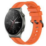 22mm Concave Striped Slicone Watch Band, For Huawei Watch GT Runner, For Huawei Watch 3, For Huawei Watch 3 Pro, For Huawei GT2 Pro