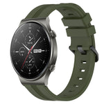 22mm Concave Striped Slicone Watch Band, For Huawei Watch GT Runner, For Huawei Watch 3, For Huawei Watch 3 Pro, For Huawei GT2 Pro