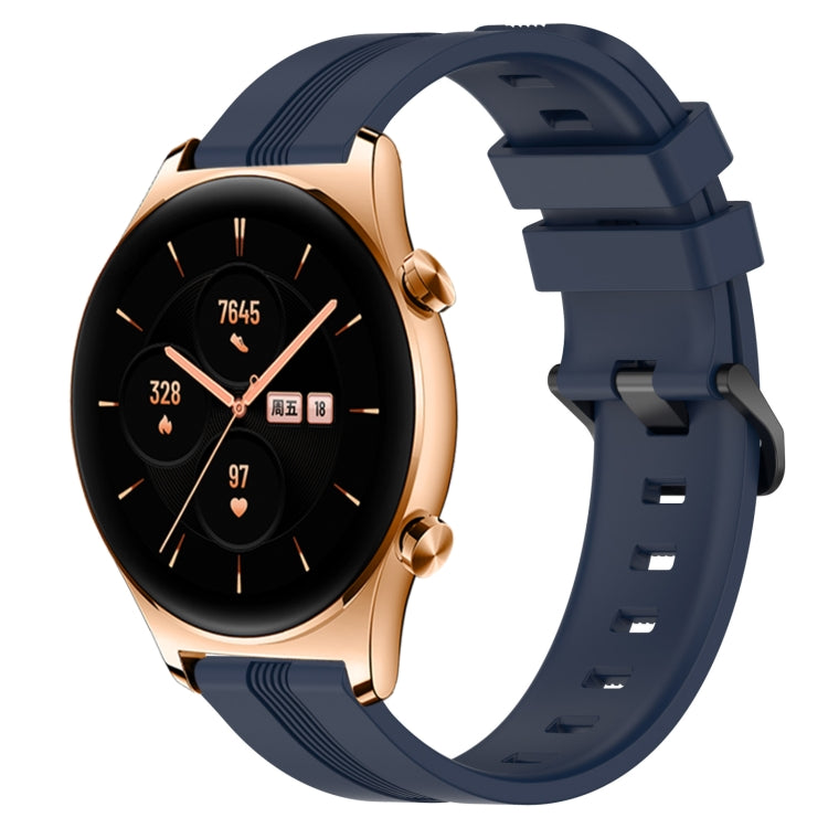 22mm Concave Striped Slicone Watch Band, For Huawei Watch GT 2E, For Huawei GT2 46mm, For Honor Watch GS 3, For Honor Watch GS Pro