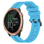 20mm Concave Striped Slicone Watch Band, For Garmin Garminmove Style, For Garmin Forerunner 645 Music, For Garmin Forerunner Sq2, For Garmin Forerunner Sq2 Music