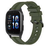 20mm Concave Striped Slicone Watch Band, For Garmin Garminmove Style, For Garmin Forerunner 645 Music, For Garmin Forerunner Sq2, For Garmin Forerunner Sq2 Music
