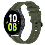 20mm Concave Striped Slicone Watch Band, For Samsung Galaxy Watch5 44mm, For Samsung Galaxy Watch 6 Classic 47mm, For Samsung Galaxy Watch5 40mm, For Samsung Galaxy Watch5 Pro 45mm