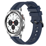 20mm Concave Striped Slicone Watch Band, For Samsung Galaxy Watch4 44mm, For Samsung Galaxy Watch4 40mm, For Samsung  Galaxy Watch 4 Classic 42mm, For Samsung  Galaxy Watch 4 Classic 46mm
