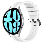 Bracelet de montre en silicone à rayures concaves de 20 mm, pour Samsung Galaxy Watch 6 40 mm, pour Samsung Galaxy Watch 6 Classic 43 mm