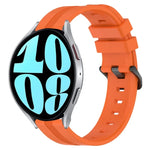 Bracelet de montre en silicone à rayures concaves de 20 mm, pour Samsung Galaxy Watch 6 40 mm, pour Samsung Galaxy Watch 6 Classic 43 mm