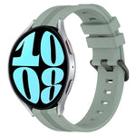 Bracelet de montre en silicone à rayures concaves de 20 mm, pour Samsung Galaxy Watch 6 40 mm, pour Samsung Galaxy Watch 6 Classic 43 mm