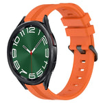 Bracelet de montre en silicone à rayures concaves de 20 mm, pour Samsung Galaxy Watch 6 40 mm, pour Samsung Galaxy Watch 6 Classic 43 mm